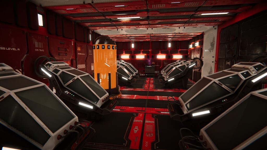 sci-fi, corridor, modular, cryo, tubes, stasis, cryo, cryo, cryo, cryo, cryo