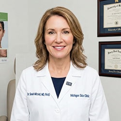 Dr. Sarah Mitchell, MD, FAAD, medical reviewer for isotretinoin prescription access