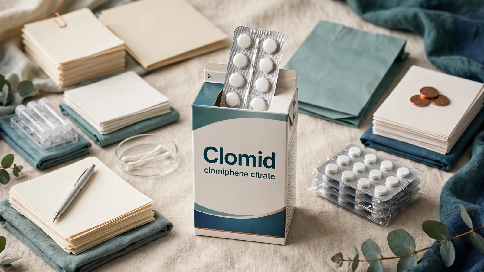 Clomid clomiphene cost components separated into clinical visit, laboratory, prescription, and pharmacy records