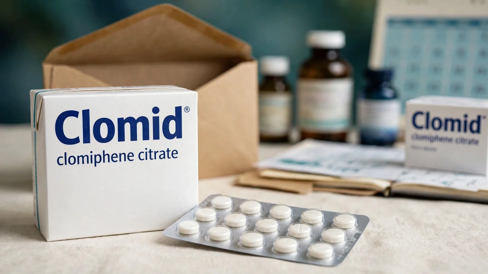 Unmonitored Clomid use shown with overdue follow-up and missing laboratory records