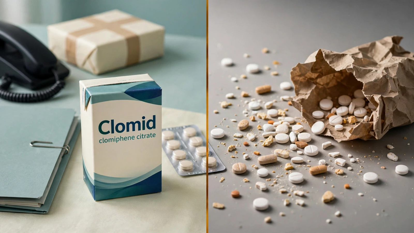 Anonymous Clomid clomiphene parcel contrasted with identifiable pharmacy and prescription records