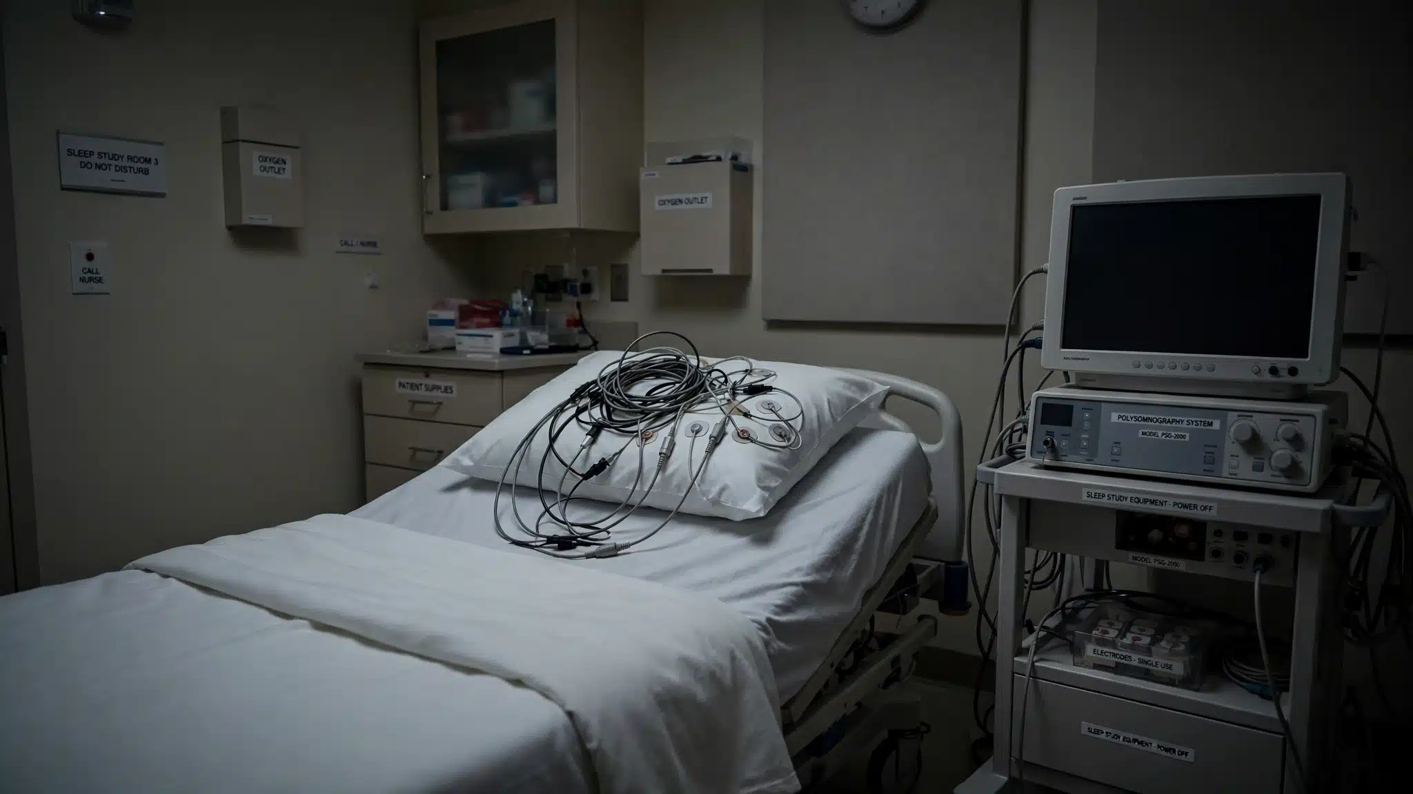 What a sleep study looks like from the inside