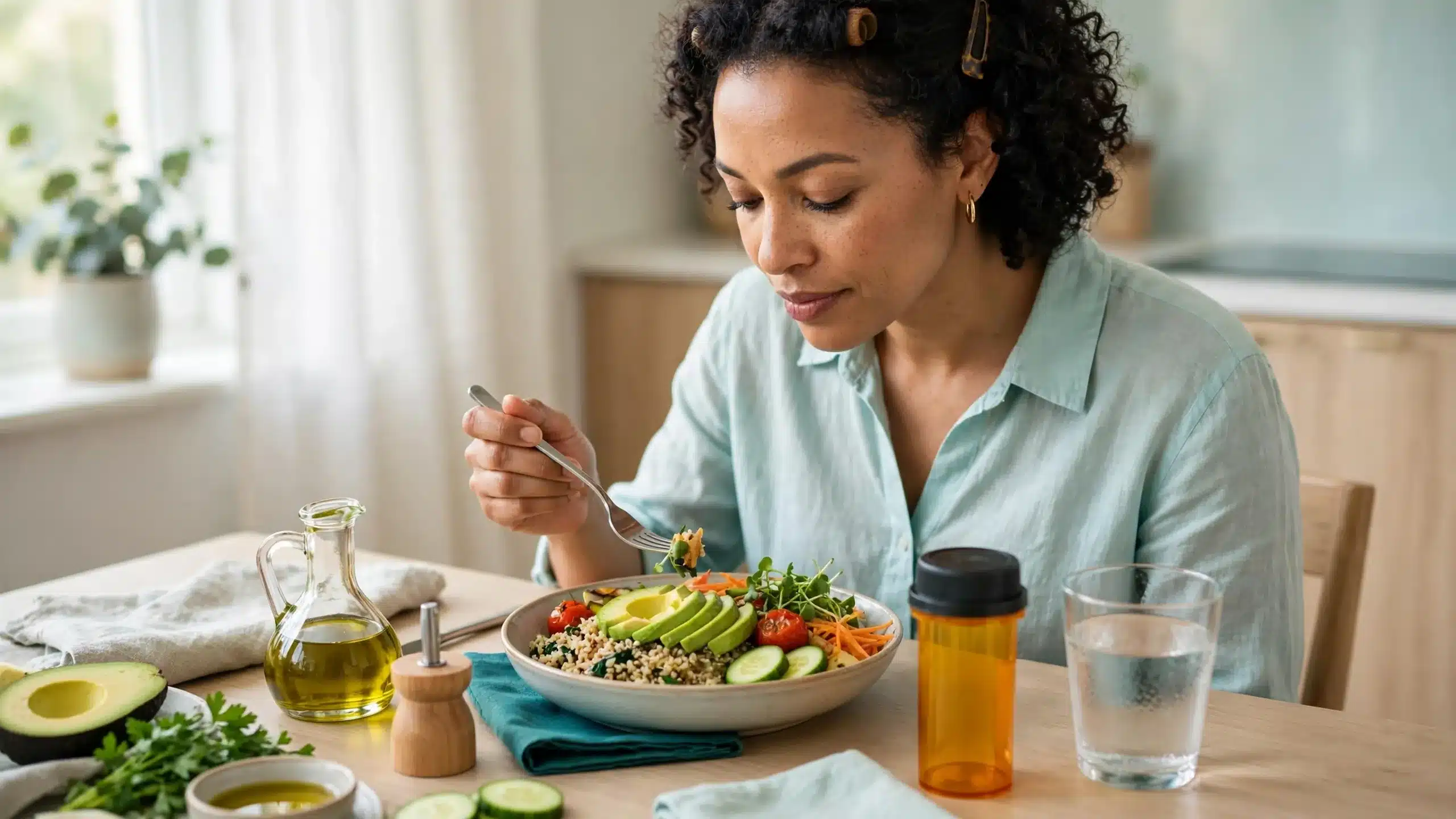 Patient following clinician instructions for taking isotretinoin with a meal